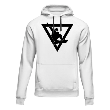 Snowboarder Geometry Adult Fleece Hooded Sweatshirt